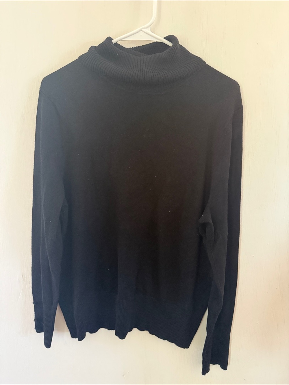 Adyson Parker Black Ribbed Turtleneck Sweater